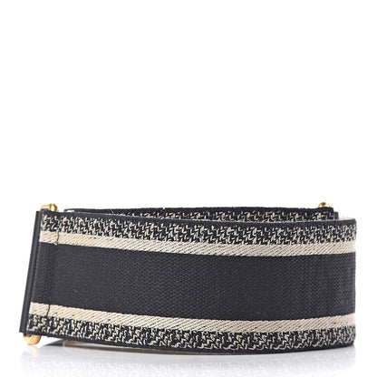 Christian Dior Canvas Embroidered Shoulder Strap Blue 2 of 5