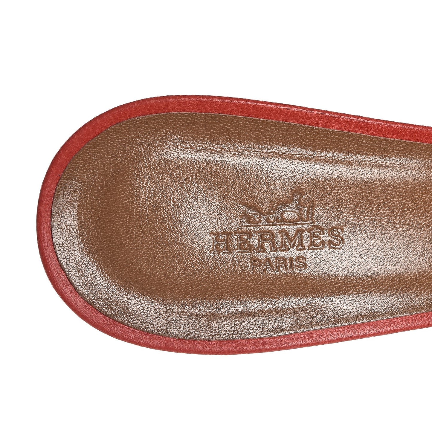 Nappa Oasis Sandals 40.5 Rouge Orange