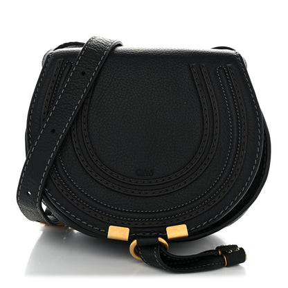 Chloe Calfskin Mini Marcie Round Crossbody Bag Black 1 of 9