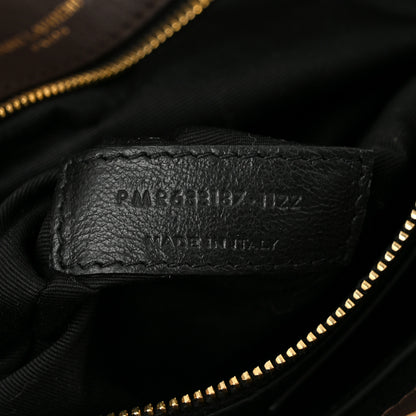 Saint Laurent Raffia Calfskin Monogram Medium Niki Chain Satchel Natural 7 of 11