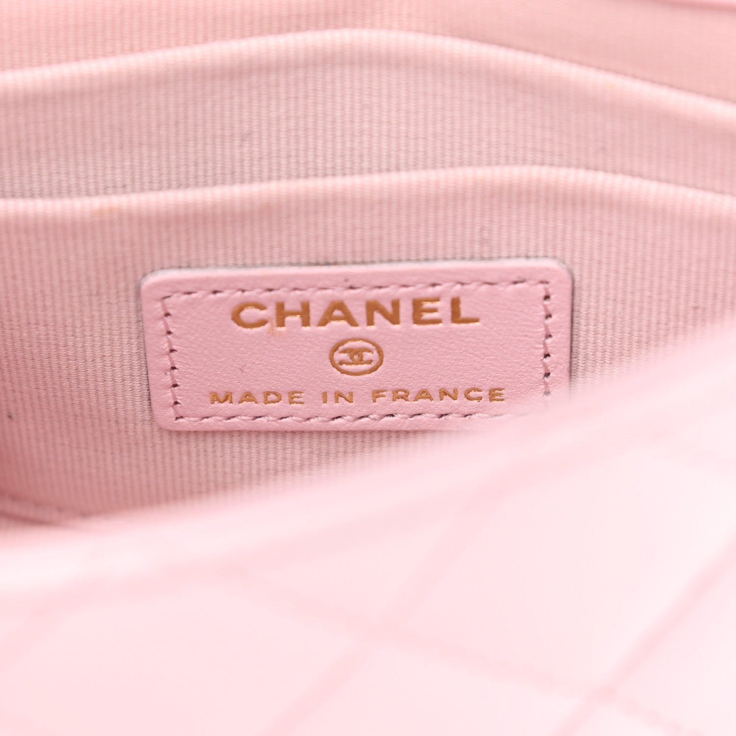 Chanel Lambskin Quilted Top Handle Clutch With Chain Light Pink 6 of 13