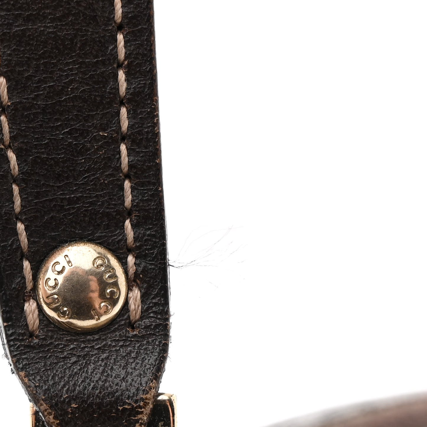 GG Supreme Monogram Belt Bag Dark Brown