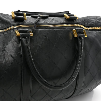 Chanel Calfskin Stitched CC Boston Black 19 of 19