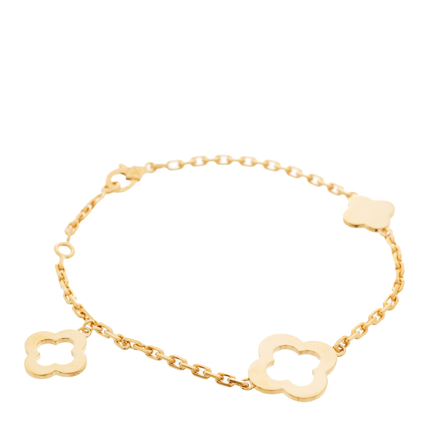 Van Cleef & Arpels 18K Yellow Gold 3 Motifs Byzantine Alhambra Bracelet 1 of 5