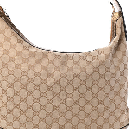 Gucci Monogram Princy Hobo Metallic Bronze 7 of 9