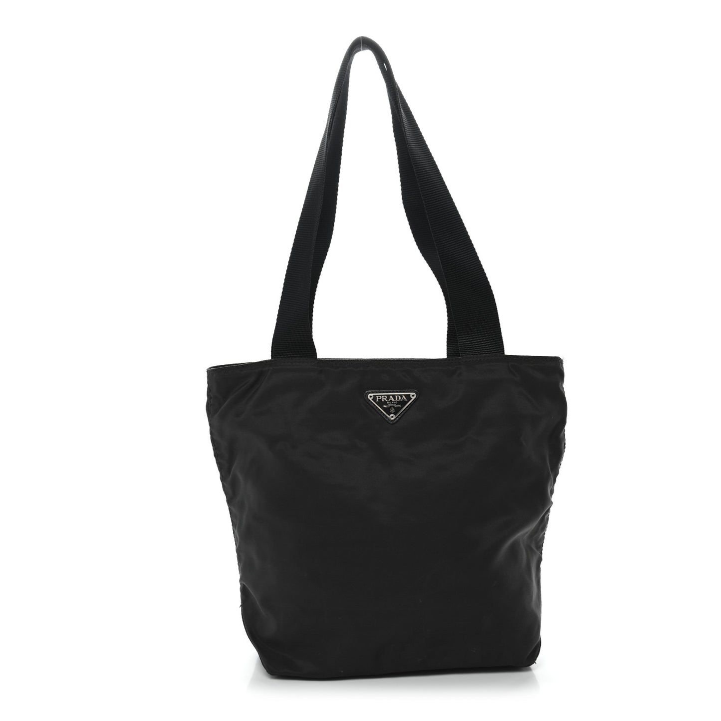 Tessuto Nylon Triangle Tote Mimetico Black