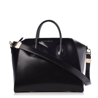 Givenchy Shiny Lord Calfskin Medium Antigona Black 1 of 9