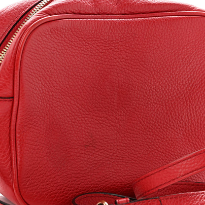 Gucci Pebbled Calfskin Small Soho Disco Bag Tabasco Red 11 of 11