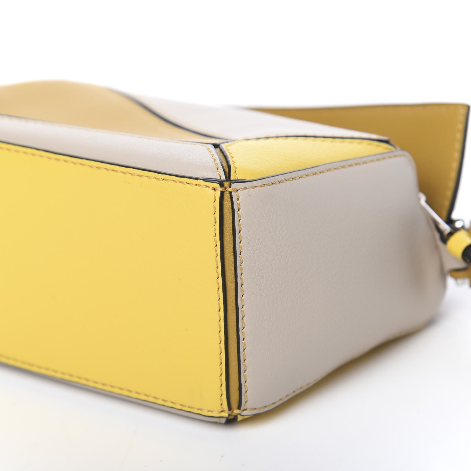 Loewe Calfskin Mini Puzzle Bag Yellow Ochre 9 of 10