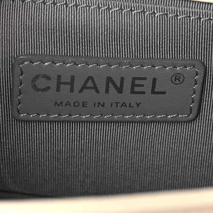Chanel Calfskin Chevron Quilted Small Boy Flap White 6 of 9
