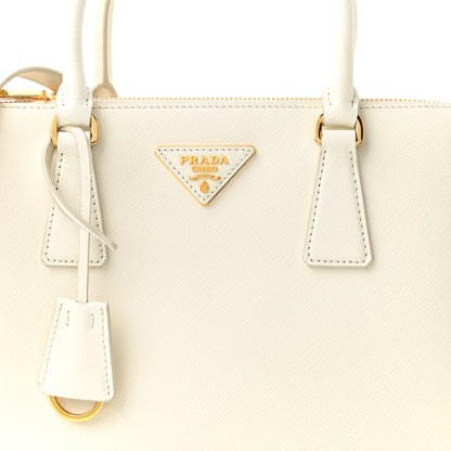 Prada Saffiano Small Galleria Double Zip Tote Talco 8 of 10