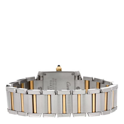 Cartier Stainless Steel 18K Yellow Gold 20mm Tank Francaise Quartz Watch 3 of 4