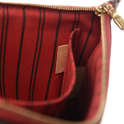 Louis Vuitton Monogram Neverfull MM GM Pochette Cherry 9 of 9