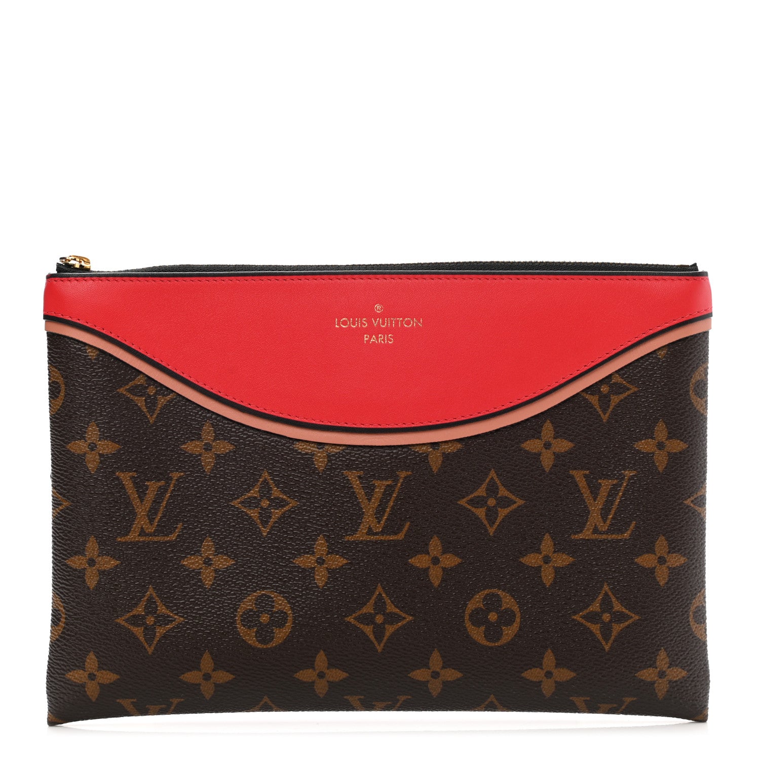 Louis Vuitton Monogram Tuileries Pochette Red 1 of 8