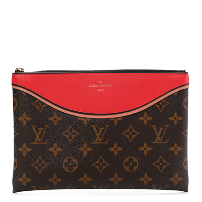 Louis Vuitton Monogram Tuileries Pochette Red 1 of 8