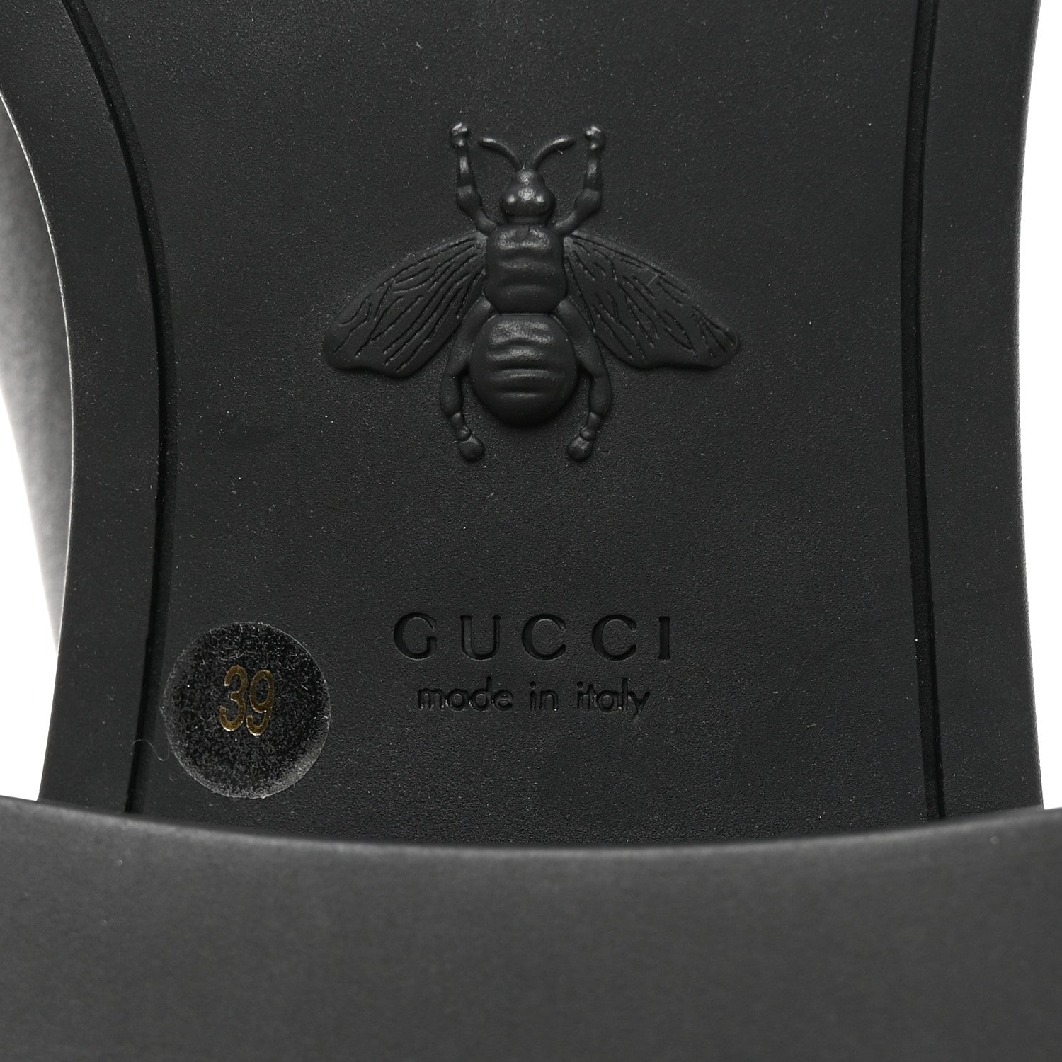 Gucci Flores Calfskin Horsebit Chain Ankle Boots 39 Black 6 of 11