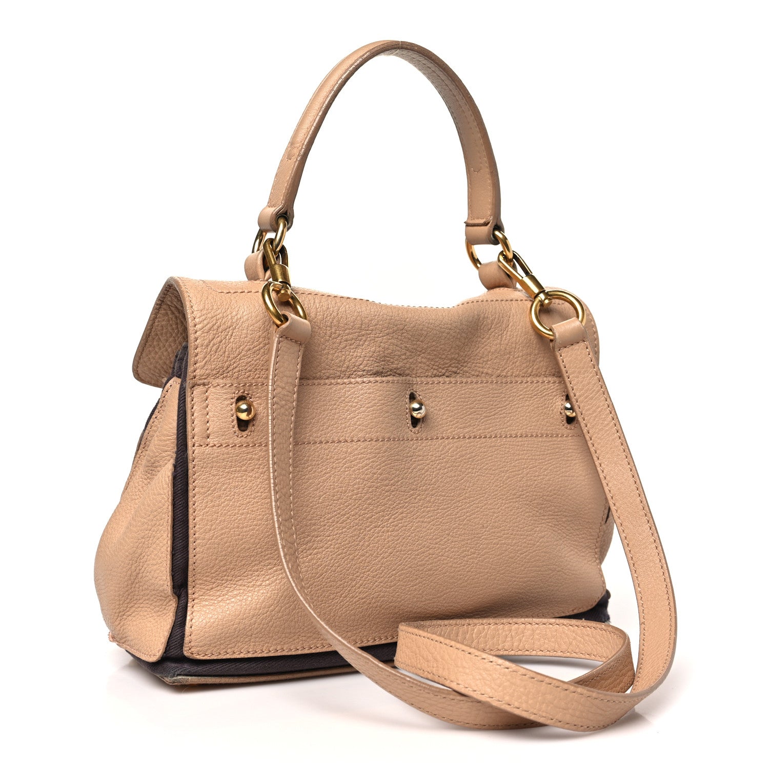Saint Laurent Calfskin Canvas Small Muse Two Beige 3 of 15