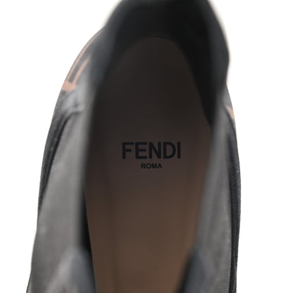 Fendi Mesh Tulle FF Colibri 55mm Ankle Booties 38 Tobacco Moro Black 7 of 7
