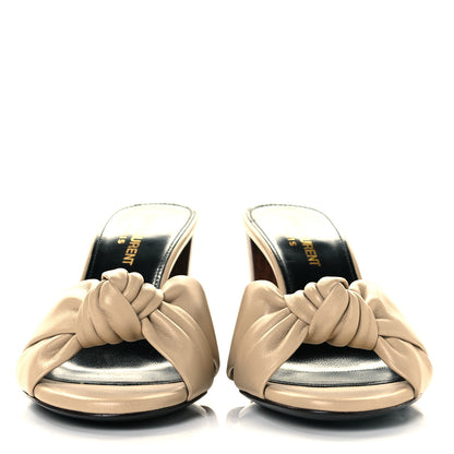 Saint Laurent Lambskin Bianca Mules 36.5 2 of 7