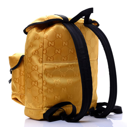 Gucci Econyl Nylon Monogram Off The Grid Utility Pocket Backpack Crop Black 2 of 14