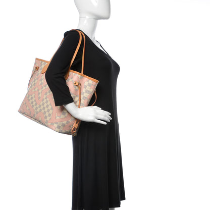 Louis Vuitton Damier Azur Tahitienne Neverfull MM 2 of 15
