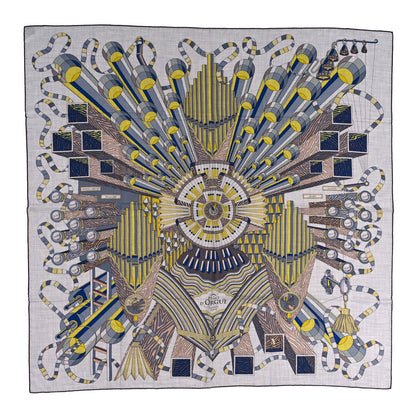 Hermes Cashmere Silk Point D'Orgue Scarf 140 1 of 4