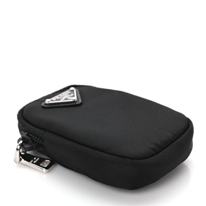 Prada Re-Nylon Vela Saffiano Pocket Double Zip Messenger Bag Black 9 of 9