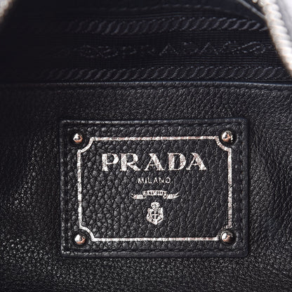 Prada Vitello Phenix Hobo Black 6 of 11
