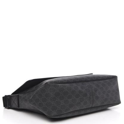Gucci GG Plus Monogram Medium Flap Messenger Bag Black 3 of 9