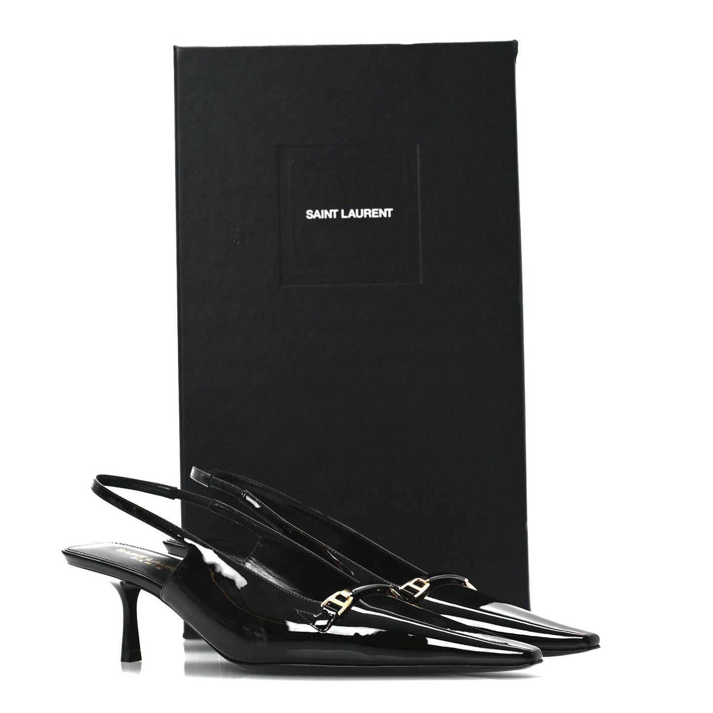 Patent Carine 55 Slingback Pumps 37 Black