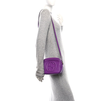 Gucci Pebbled Calfskin Small Soho Disco Bag Shine Purple 2 of 10