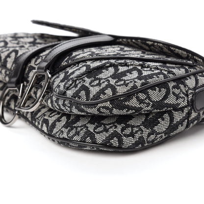 Christian Dior Monogram Double Saddle Bag Black 7 of 10