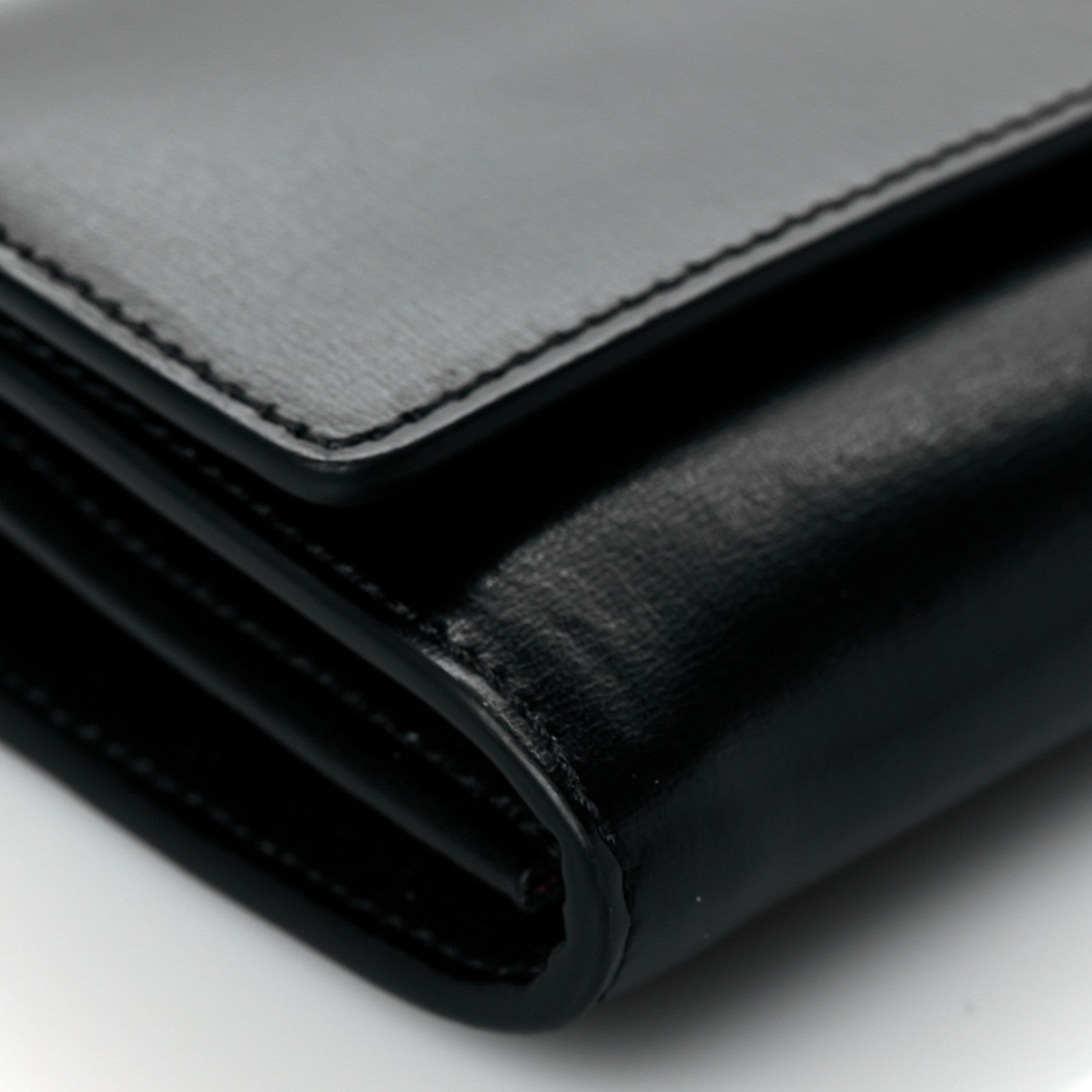 Off-White Calfskin Jitney Chain Wallet Black 7 of 8