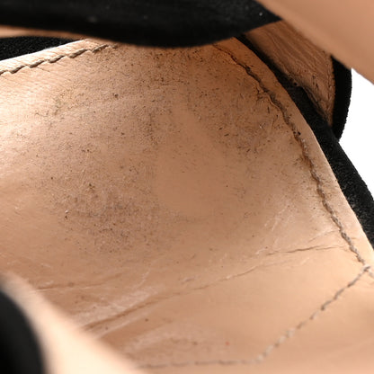 Prada Suede Platform Sandals 38 Black 12 of 15