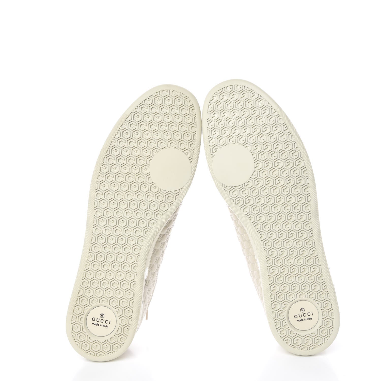 Gucci Soft Microguccissima Womens Sneakers 38.5 Mystic White 5 of 9