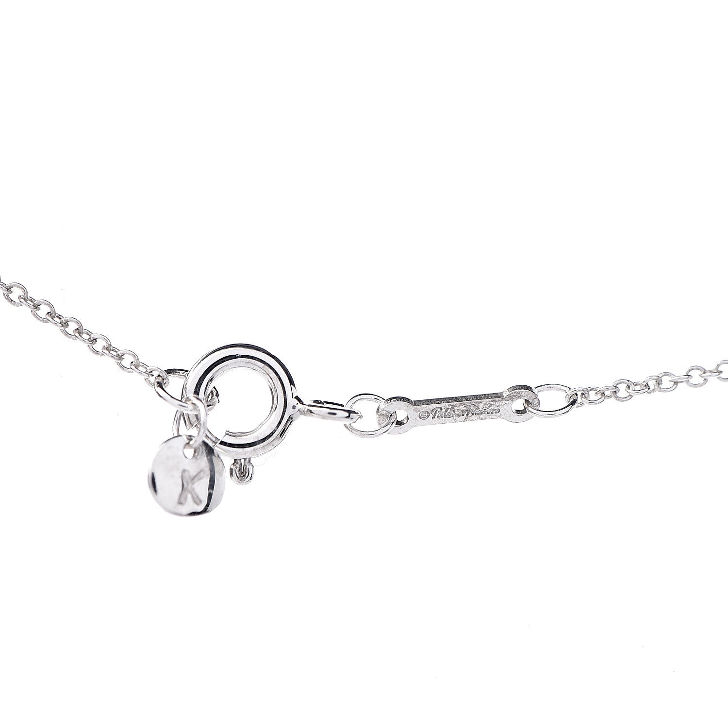 Tiffany Sterling Silver Paloma's Graffiti Love and Kisses Pendant Necklace 5 of 5