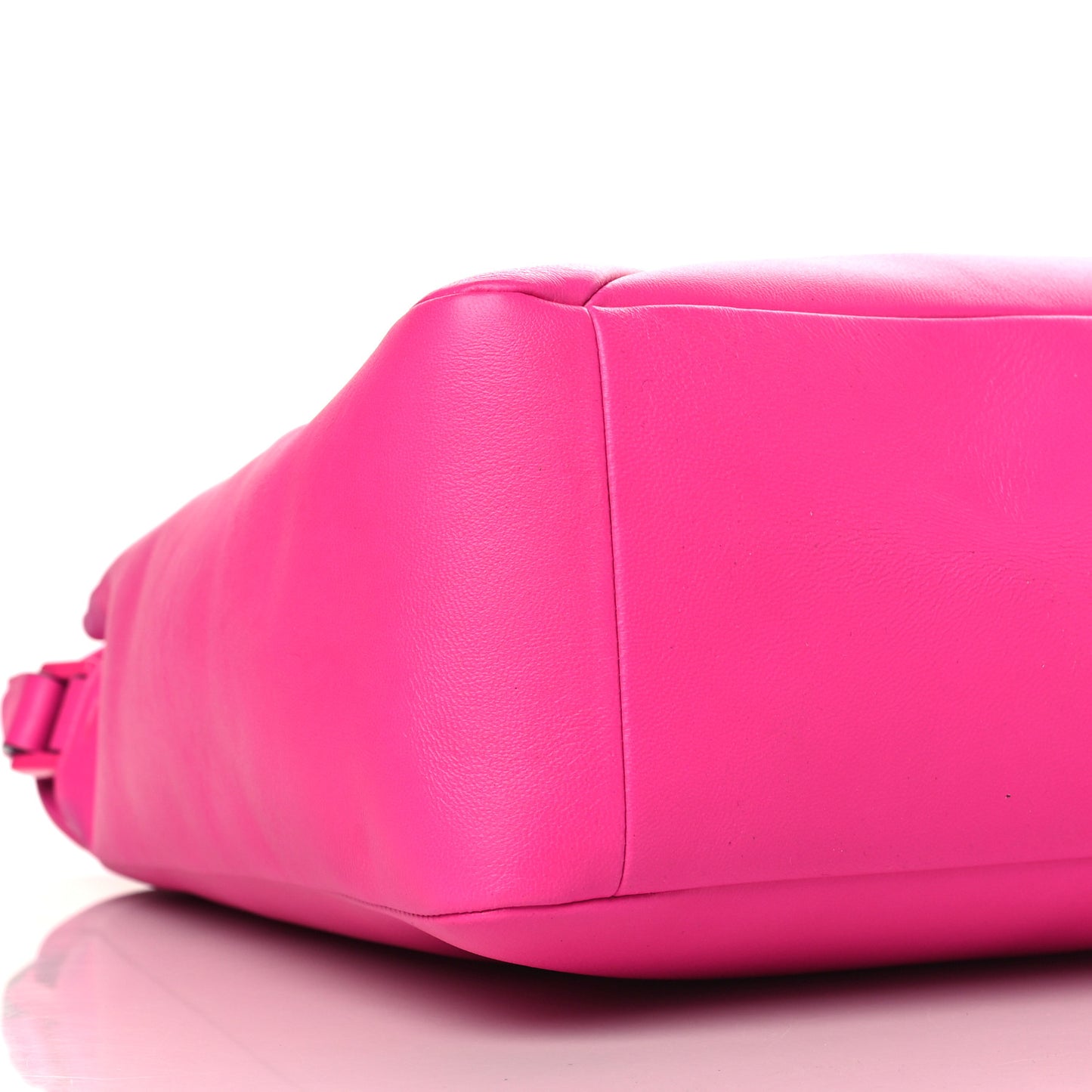 Nappa Lacquer Monochrome Maxi One Stud Hobo Pink PP