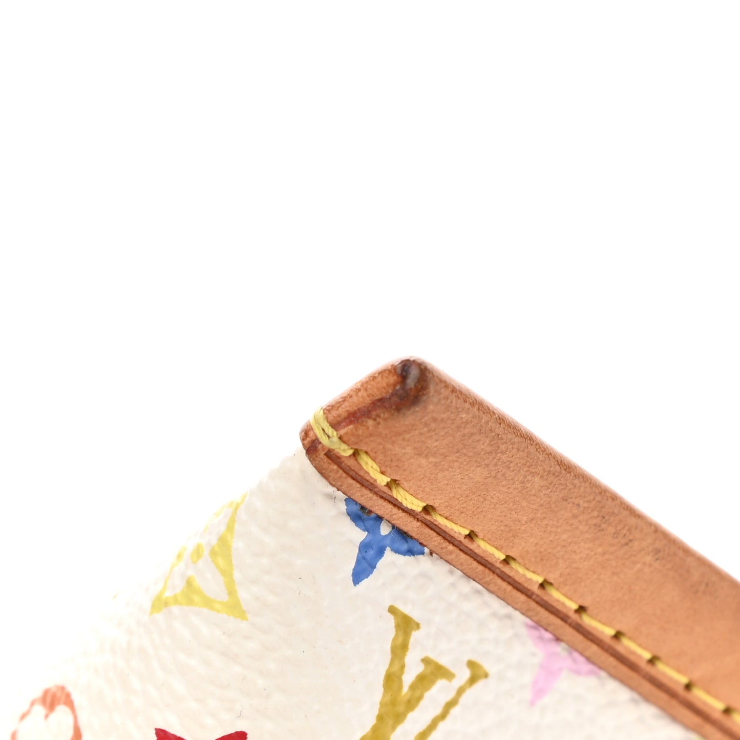 Monogram Multicolor Berlingot Coin Purse White