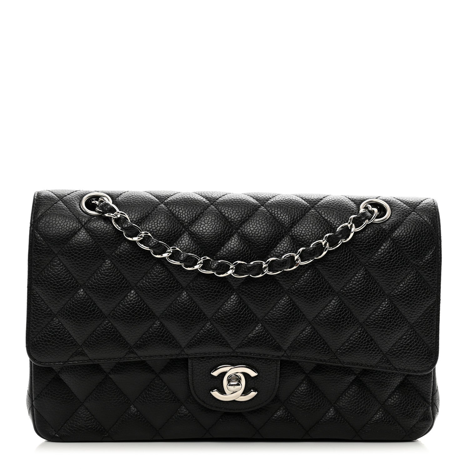 Chanel Caviar Quilted Medium Double Flap Black 1 of 11
