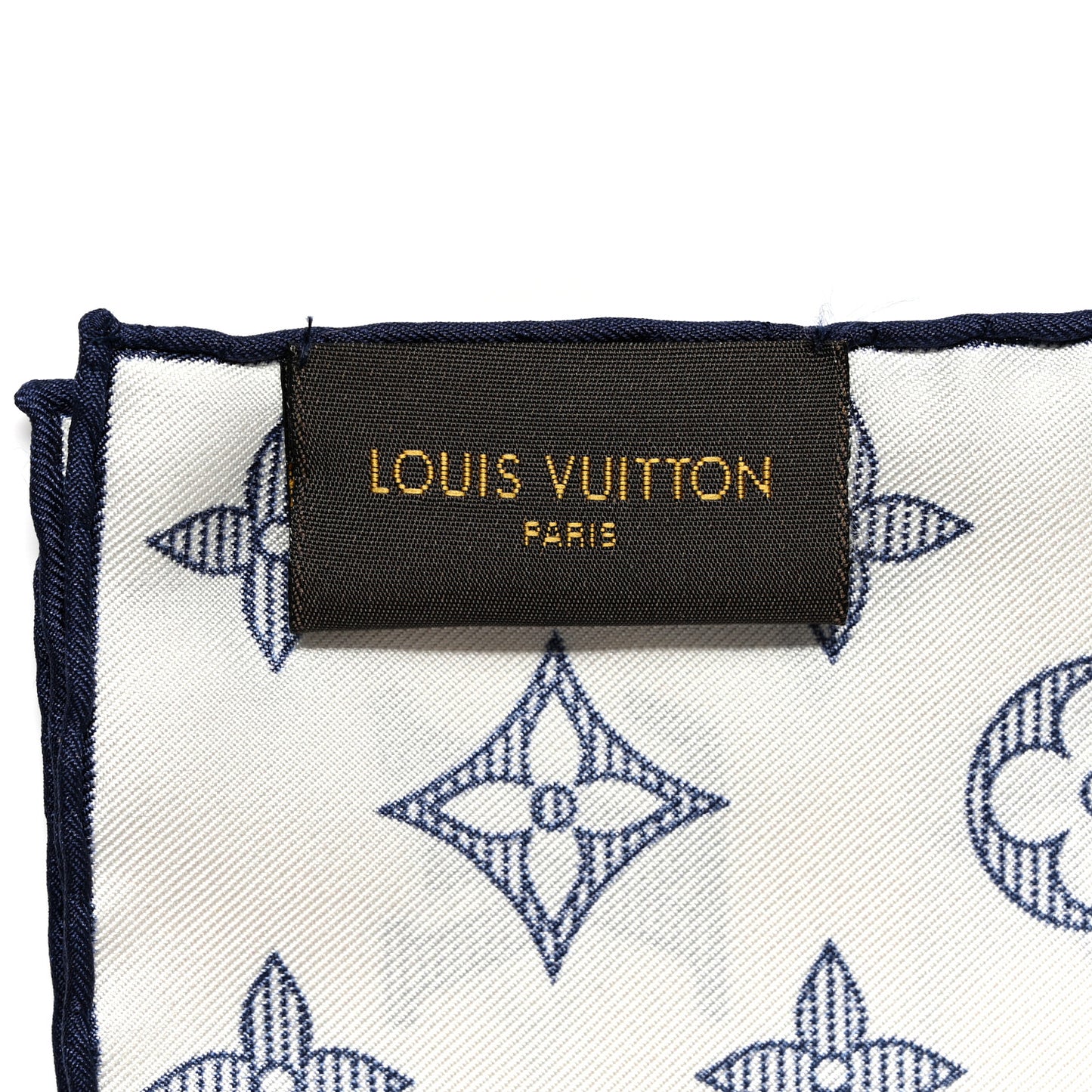 Silk Monogram Elephant Chapman Pocket Square