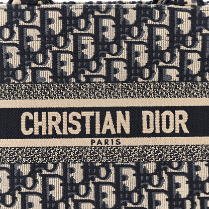 Christian Dior CHRISTIAN DIOR Oblique Small Book Tote Blue Multicolor 8 of 10