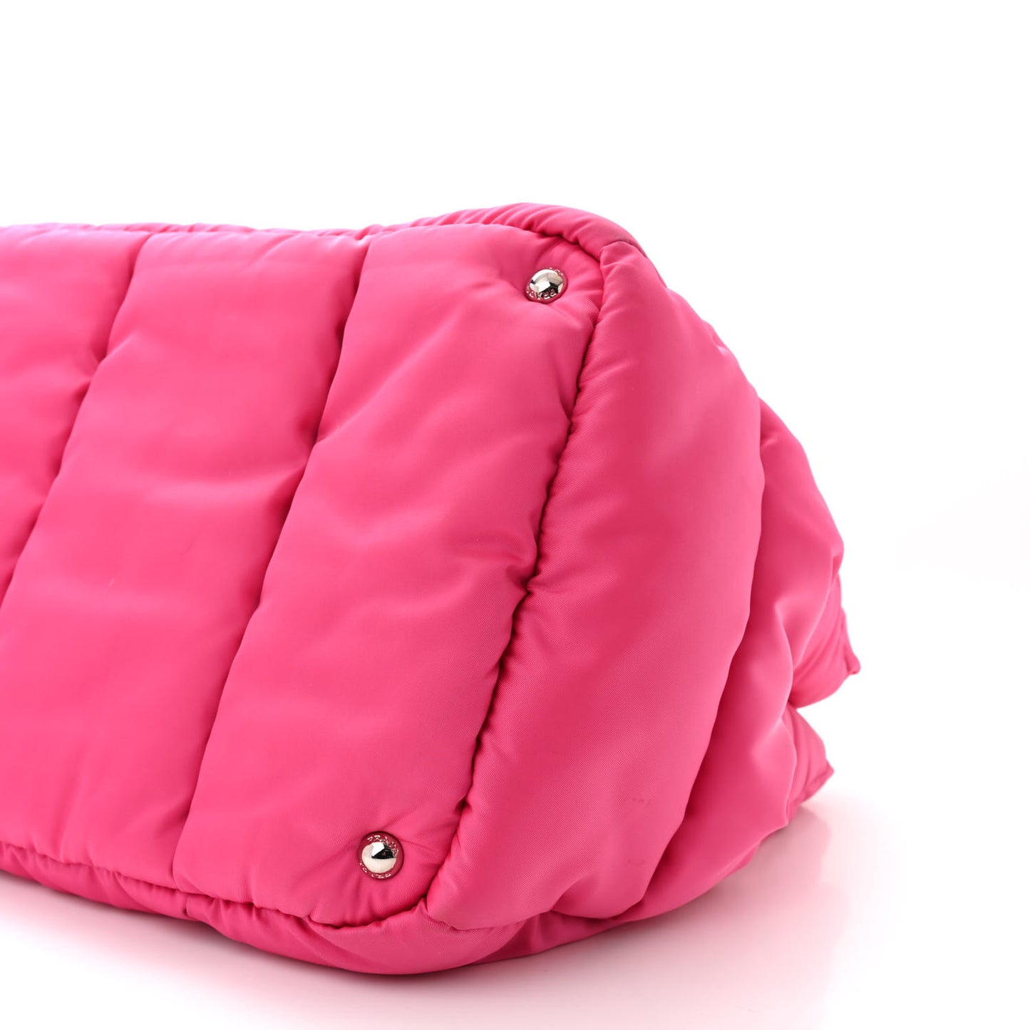 Tessuto Nylon Bomber Tote Fuxia