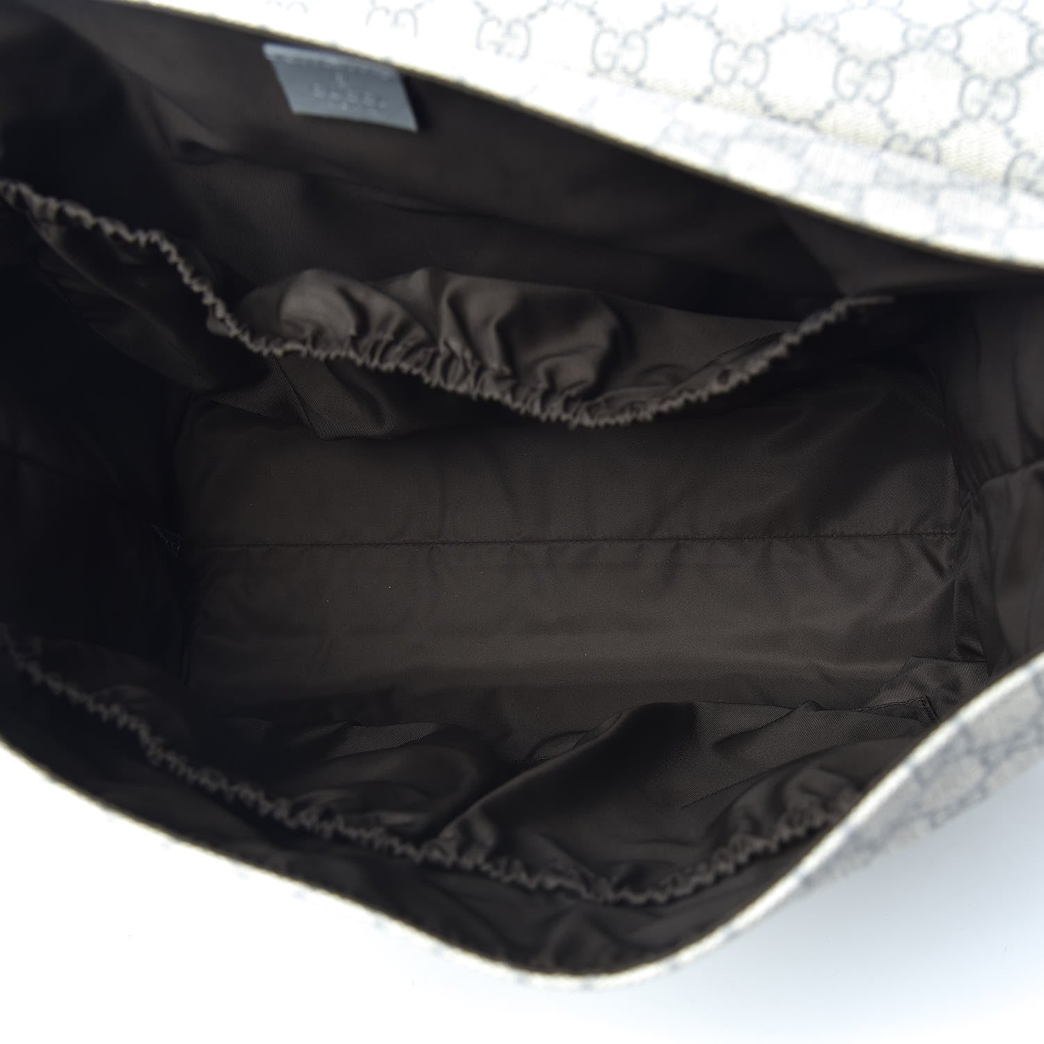 Gucci GG Plus Monogram Messenger Diaper Bag Ecru Grigio 7 of 11