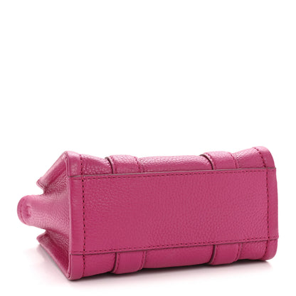 Marc Jacobs Grained Calfskin Mini The Tote Bag Lipstick Pink 4 of 12