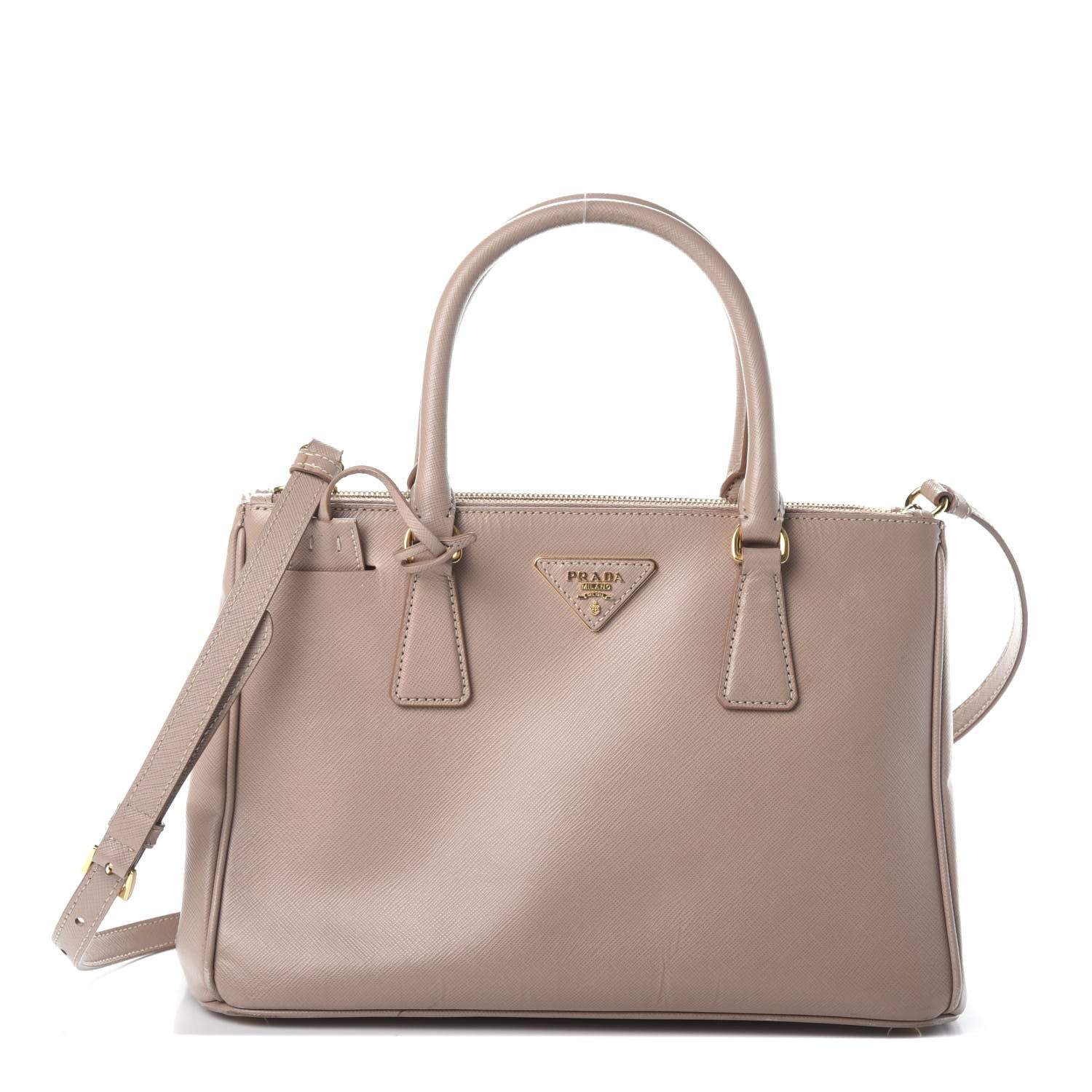 Prada Saffiano Small Galleria Double Zip Tote Cammeo 1 of 10