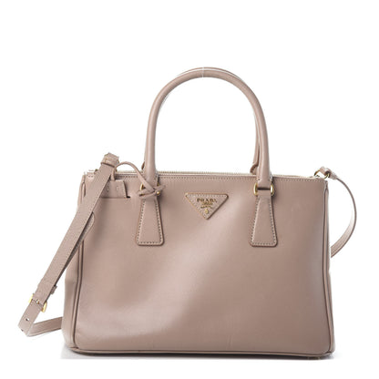 Prada Saffiano Small Galleria Double Zip Tote Cammeo 1 of 10