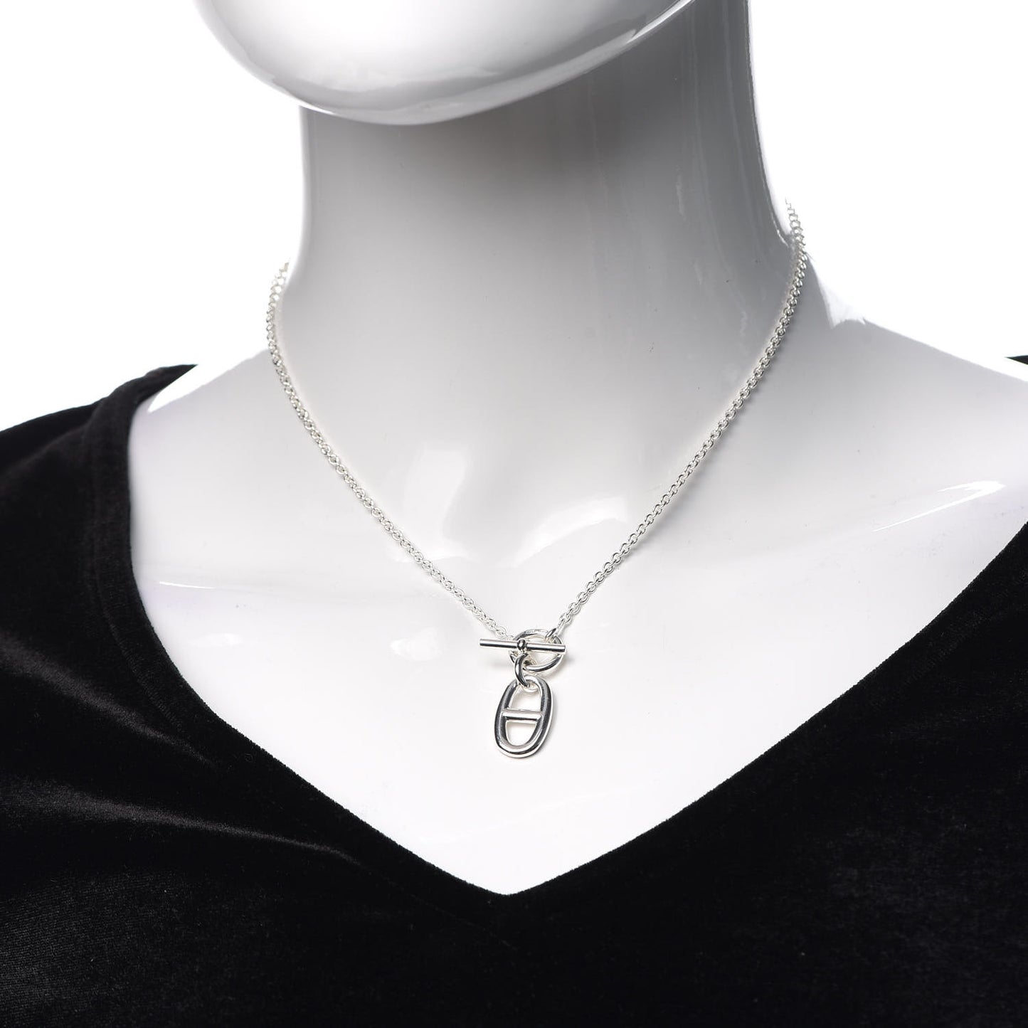 Sterling Silver Amulette Chaine d'Ancre Necklace