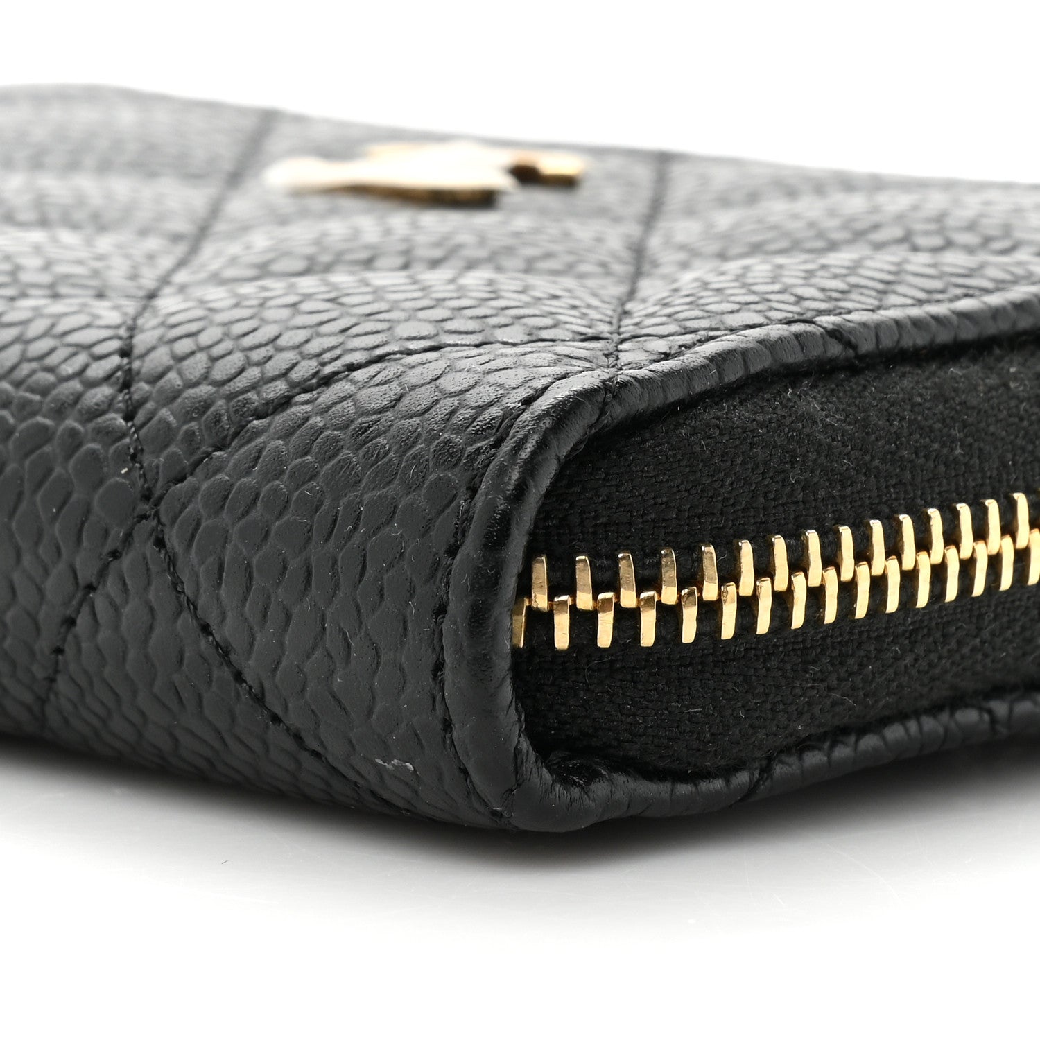 Chanel Caviar Quilted Classic Zipped Coin Purse Black 10 of 13