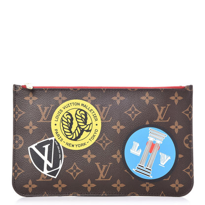 Louis Vuitton Monogram World Tour Neverfull MM GM Pochette 1 of 7