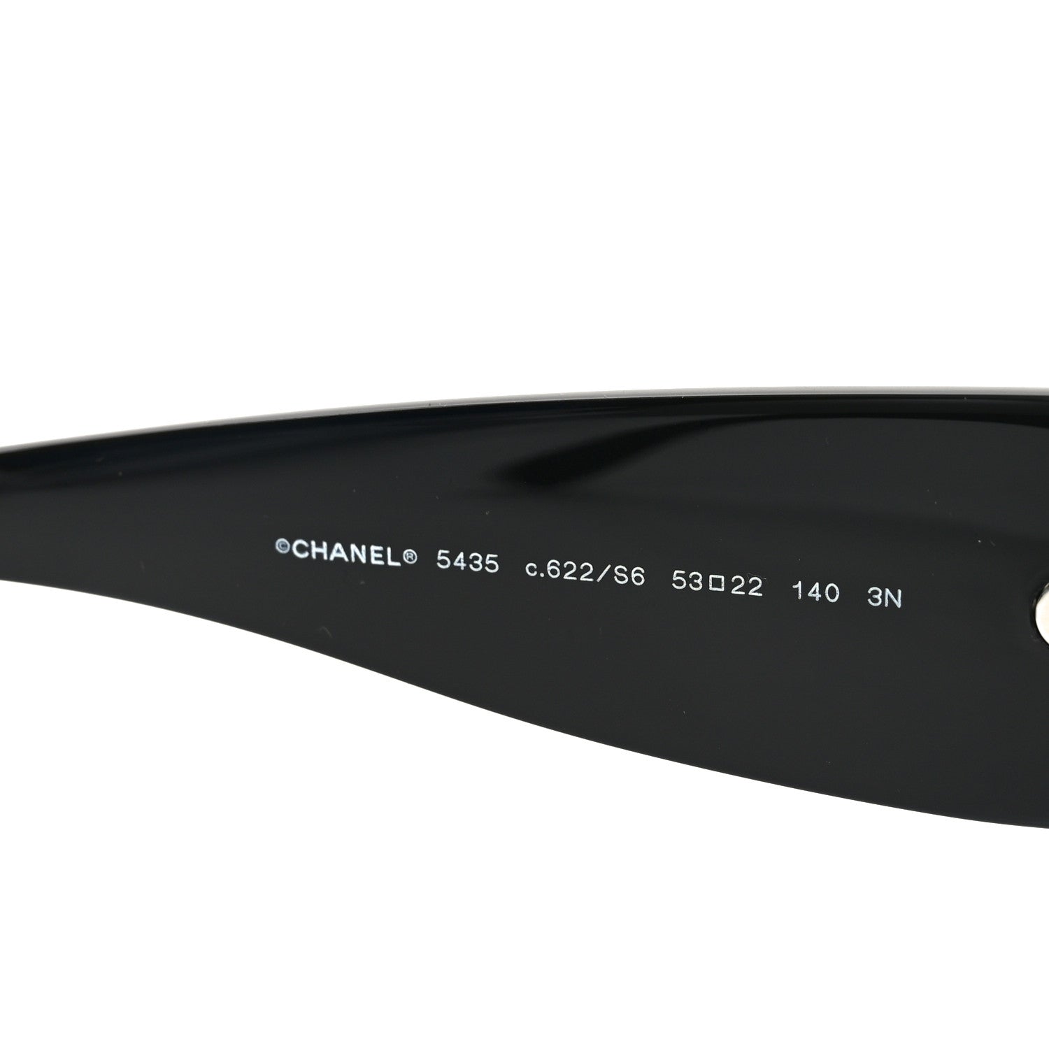 Chanel Acetate Rectangle Sunglasses 5435 Black 5 of 7